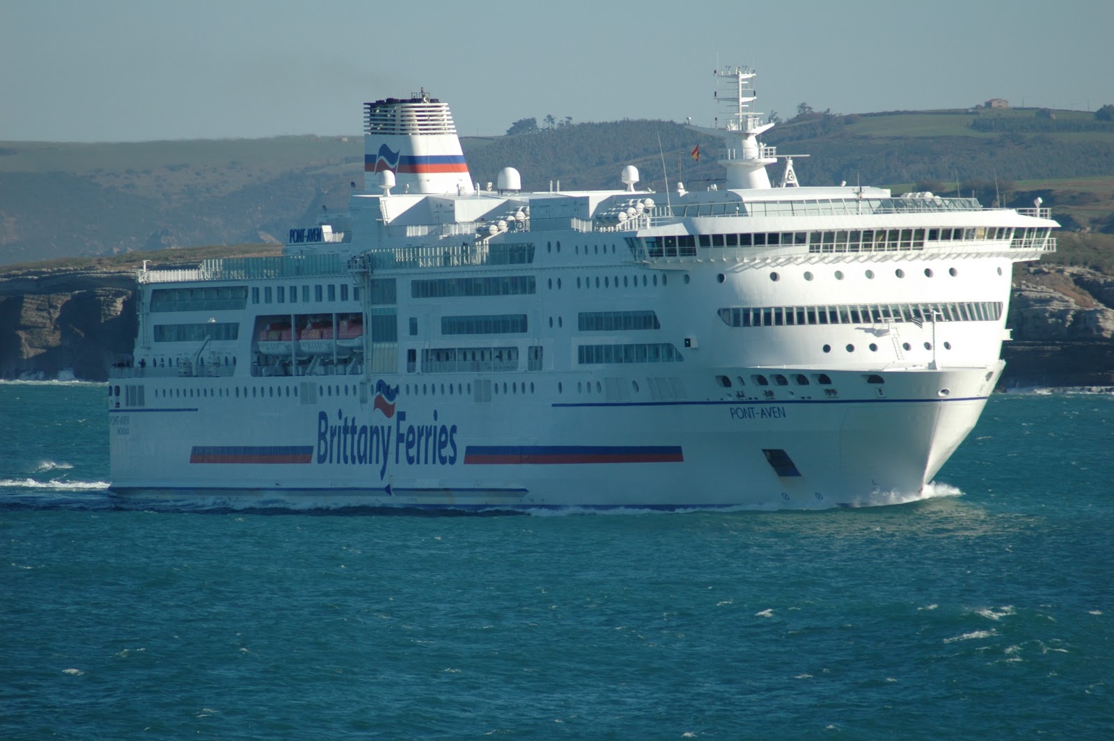 BRITTANY FERRIES "PONTAVEN" at sea approaching Santander