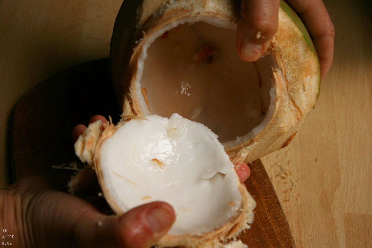 How To Open a Young Coconut