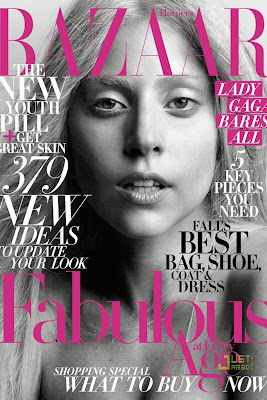 Lady gaga No makeup Magazine Cover