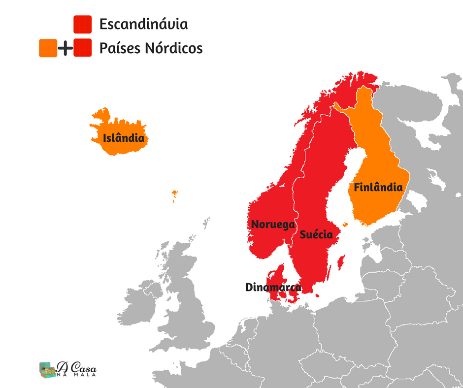 Qual a diferença entre Escandinávia e Países Nórdicos? - A Casa na Mala