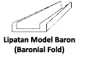 bentuk lipatan baronial