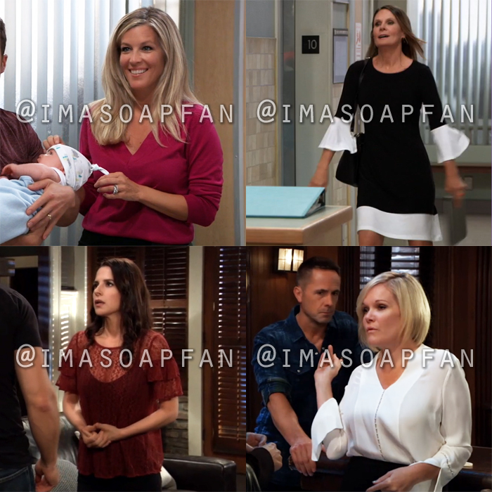 General Hospital, GH, outfit, Carly, Lucy, Sam, Ava