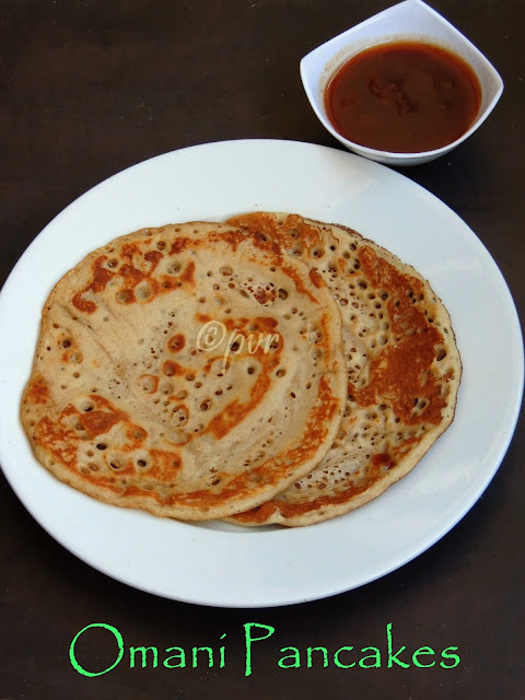 Omani raised breakfast pancakes