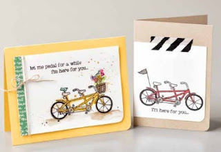 Stampin' Up! Sale-a-bration 2016 Pedal Pusher cards by #stampinup www.juliedavison.com