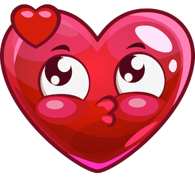 This sweet emoji is sending a kiss to that special someone! Sweetheart emoji