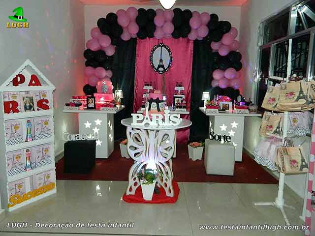 Decoração de aniversário tema Paris