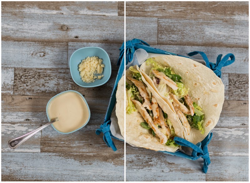 rollitos salsa césar