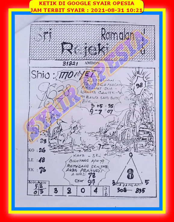 Syair Togel Sdy 31 Agustus 2021 Forum Syair Asiktoto