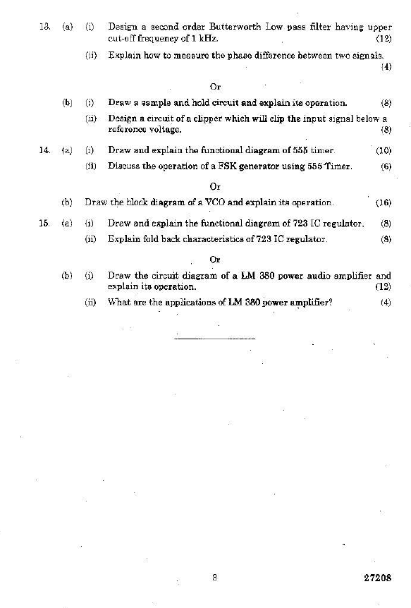 EE6303 Linear Integrated Circuits and Applications Nov Dec 2015
