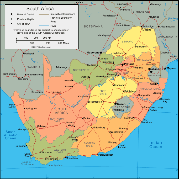south africa map