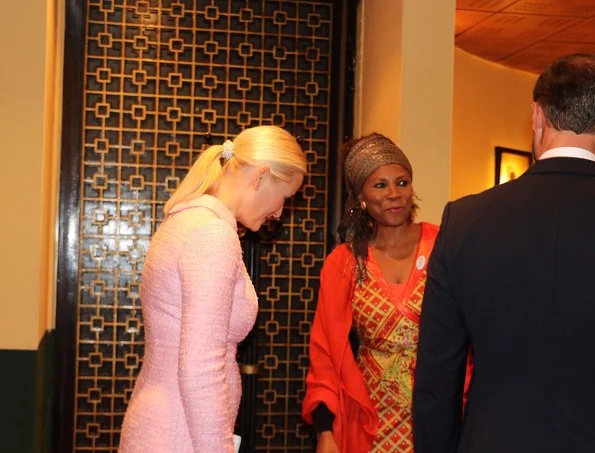 Crown Prince Haakon, Crown Princess Mette-Marit, Mulatu Teshome Wirtu, Tone Skogen and Andreas Gardner