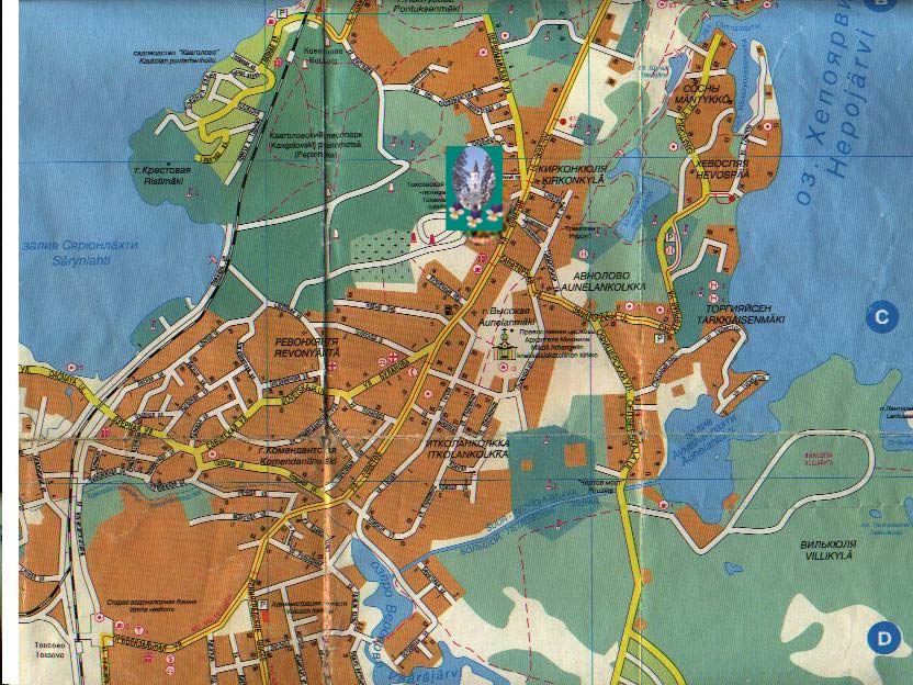 Токсово ленинградская область карта