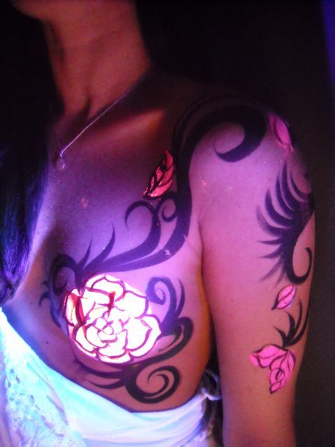 on breast UV Tattoos or Black Light Tattoos on breast UV Tattoos or Black Light Tattoos