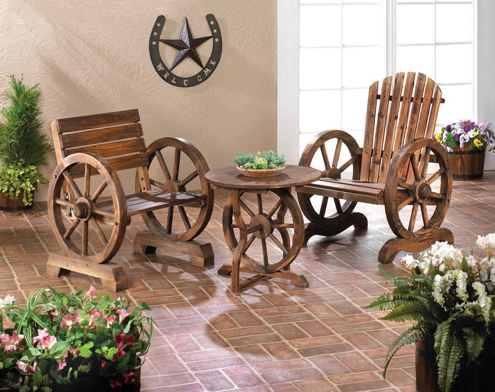 living room wagon wheel chairs