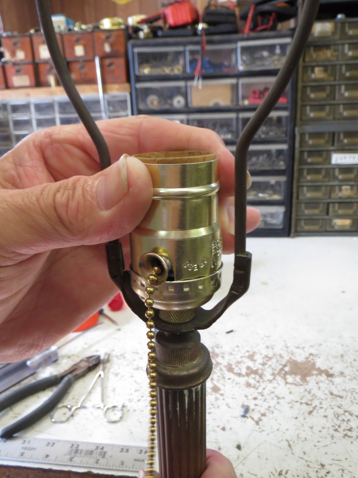 Lamp Parts and Repair | Lamp Doctor: Single Bulb Floor Lamp Replace