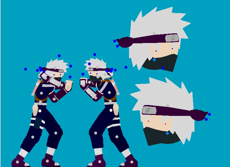 Pivot Animator Stick man de Kakashi do anime Naruto