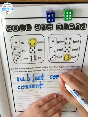 Sarah's First Grade Snippets: Teaching Two Syllable Words