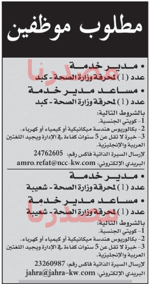 وظائف شاغرة فى الصحف الكويتية السبت 12-11-2016 %25D8%25A7%25D9%2584%25D9%2582%25D8%25A8%25D8%25B3%2B1