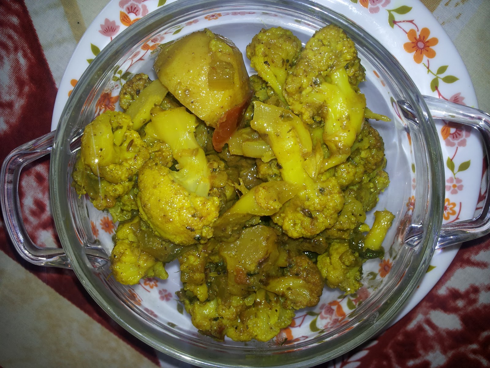 Recipes from the World AluGobi curry, punjabi style