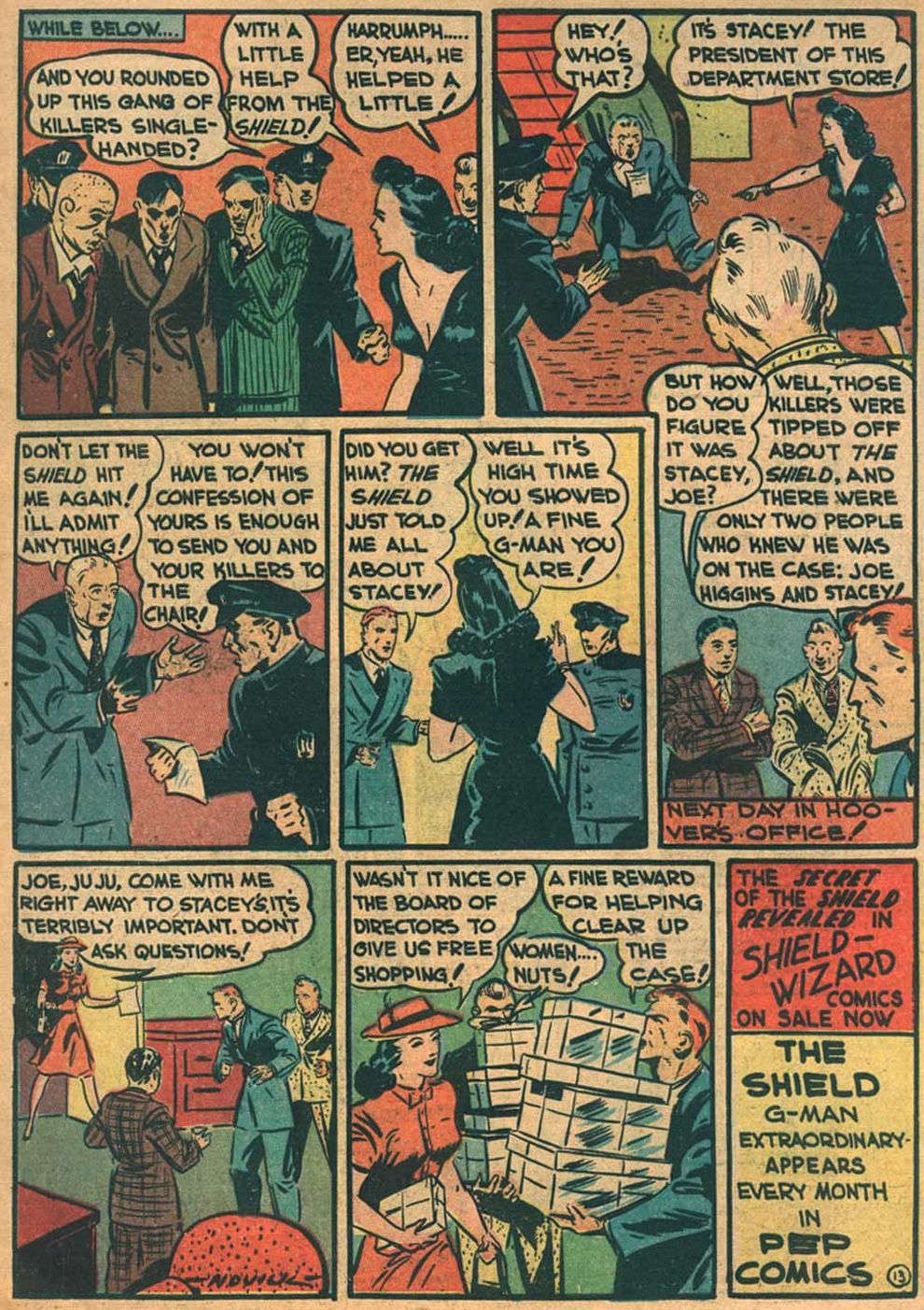 Read online Pep Comics comic -  Issue #9 - 16