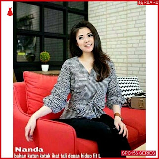 SPC156N55 Nanda Blouse Katun Bhn Atasan Wanita | BMGShop