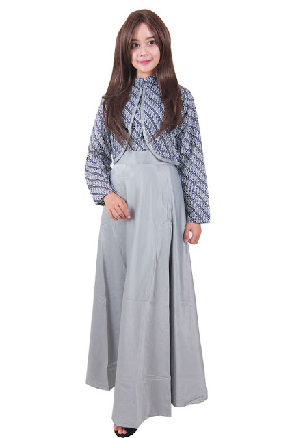 Model Baju Batik Gamis Kombinasi Terbaru Model Baju Batik Gamis Kombinasi Terbaru