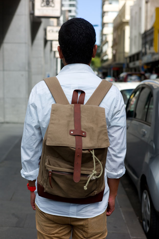 NZ STREET STYLE, FASHION BLOG, WALLACE CHAPMAN: Backpack vogue