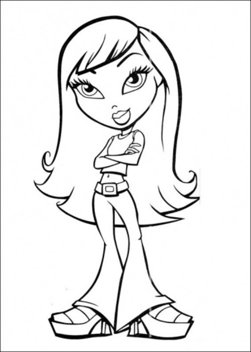a girl coloring pages - photo #45
