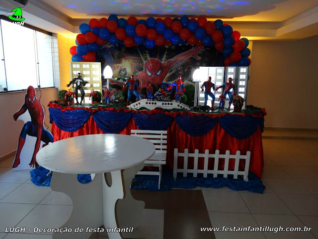 Decoração infantil Homem Aranha