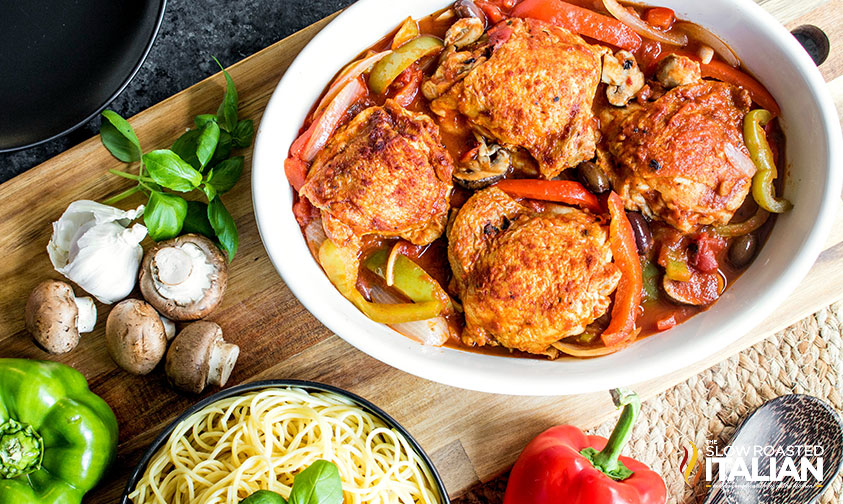 Slow Cooker Chicken Cacciatore