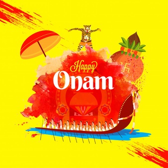 Onam festival celebration concept