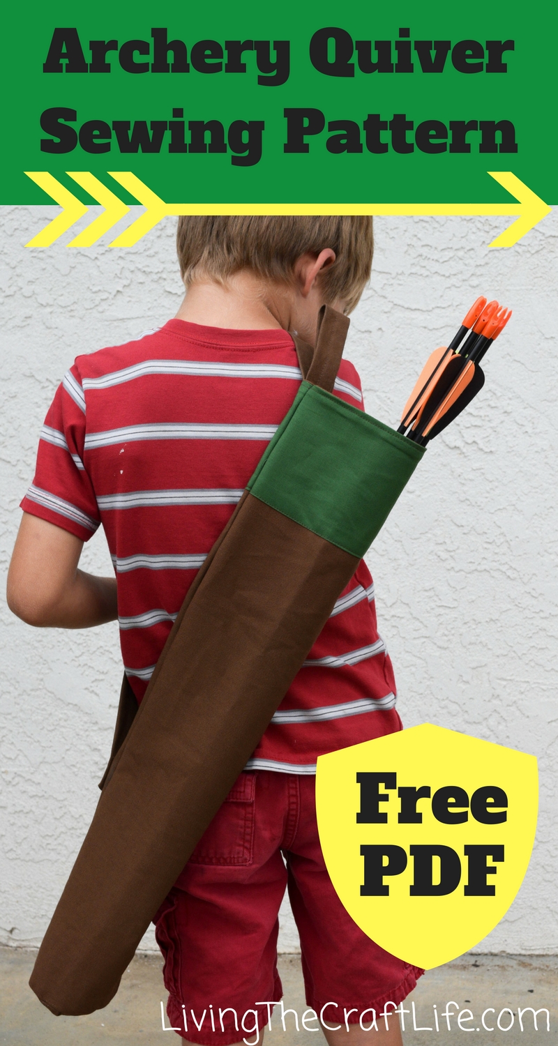 Living the Craft Life Archery Quiver Free Sewing Pattern