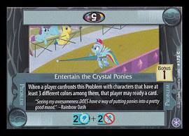 My Little Pony Entertain the Crystal Ponies The Crystal Games CCG Card
