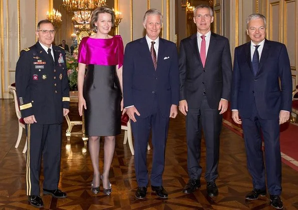 King Philippe and Queen Mathilde hosted the New Year's reception for the North Atlantic Treaty Organization