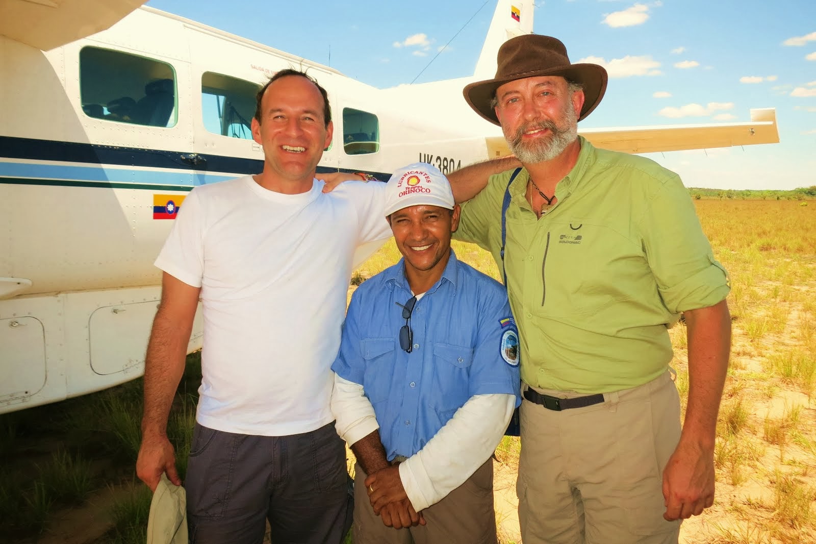 In El Tuparro National Park in Colombian Orinoco with the biologists Carlos Lora and Orlando Patiño