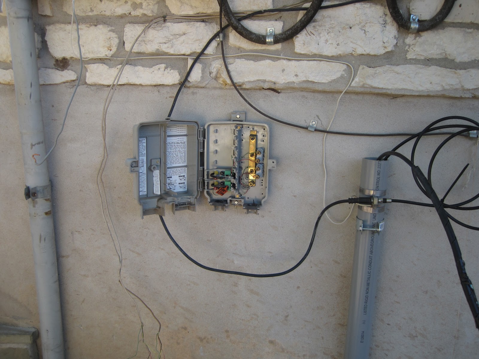 House Remodelling Threading the new conduit