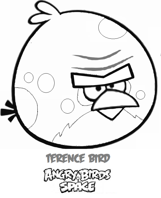 angry bird space coloring pages blackbird