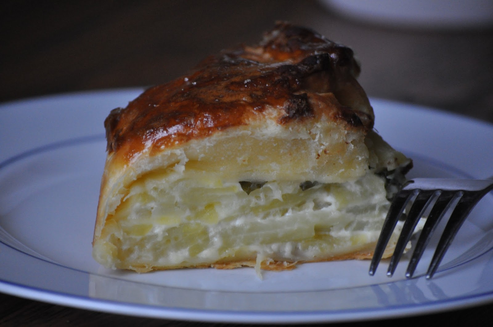Mon livre de recettes: Tourte aux pommes de terre et philadelphia