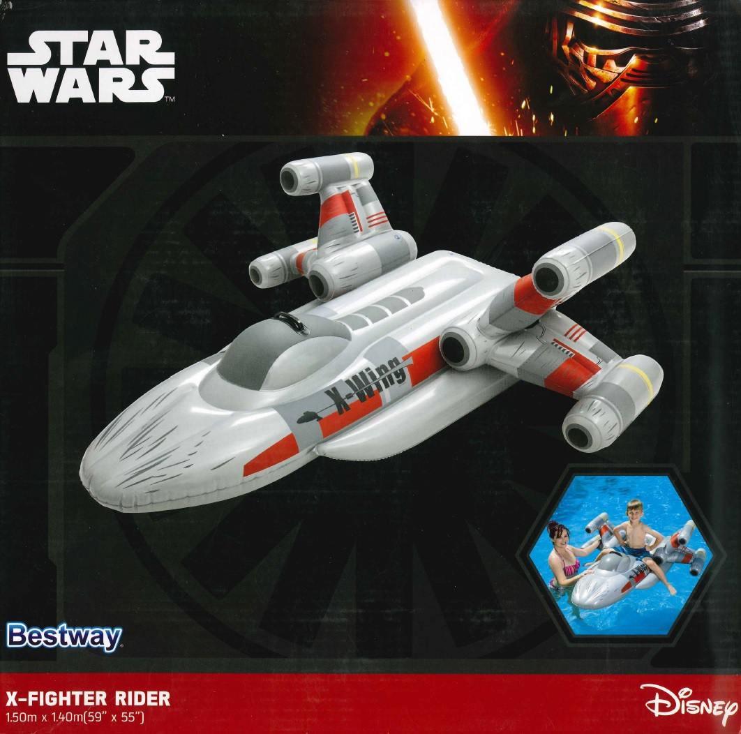 Bestway Star Wars XFighter Rider Inflatable Swimming RideOn Float (SW11)