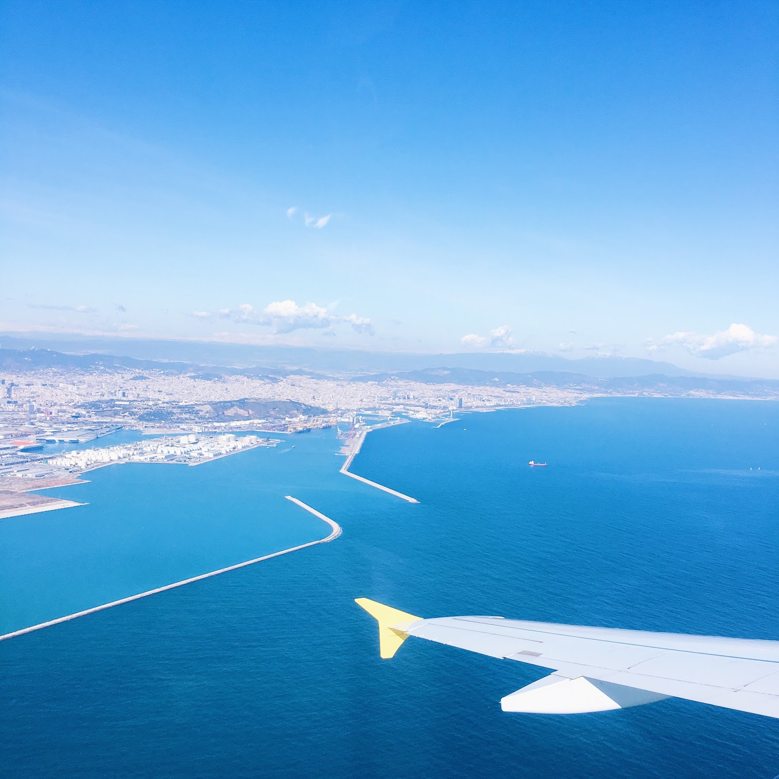 Barcelone Barcelone vue avion