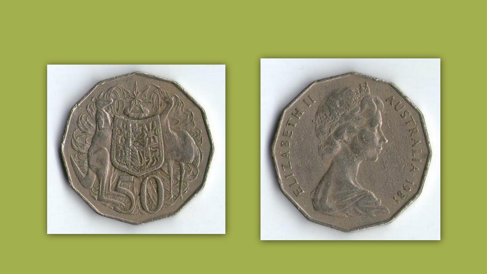 philaton AUSTRALIA1981ELIZABETH II=50 CENTS philaton AUSTRALIA1981ELIZABETH II=50 CENTS
