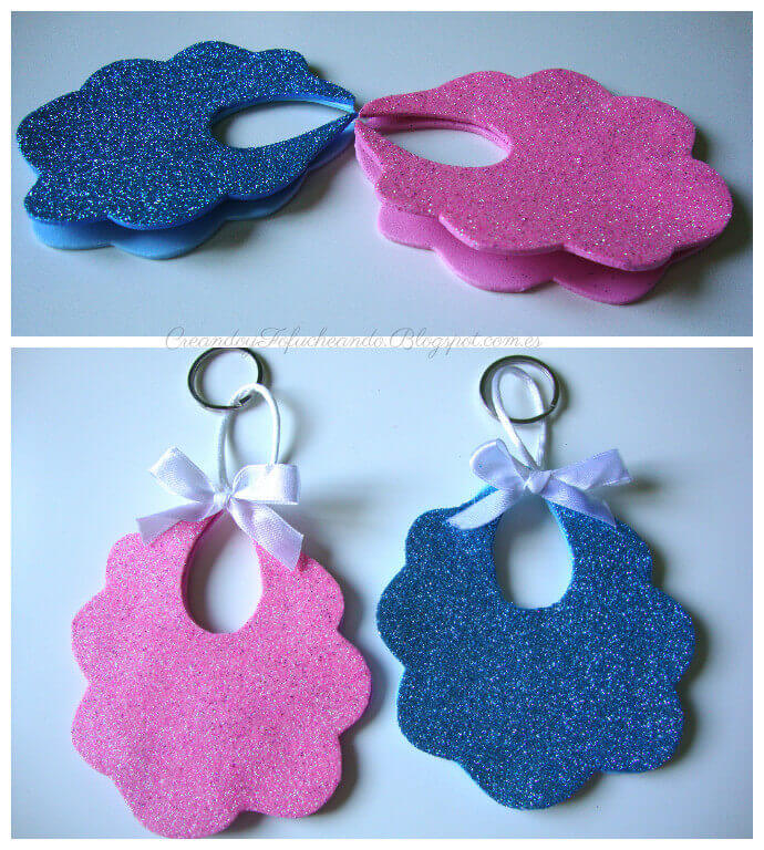 primeros pasos para formar el llavero para bautizos