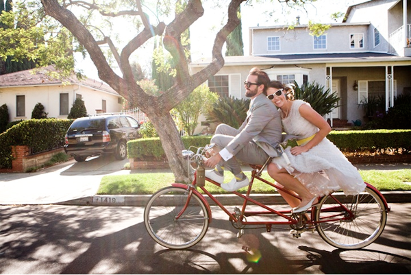 But I have simply fallen in love with this glorious LDS bike wedding