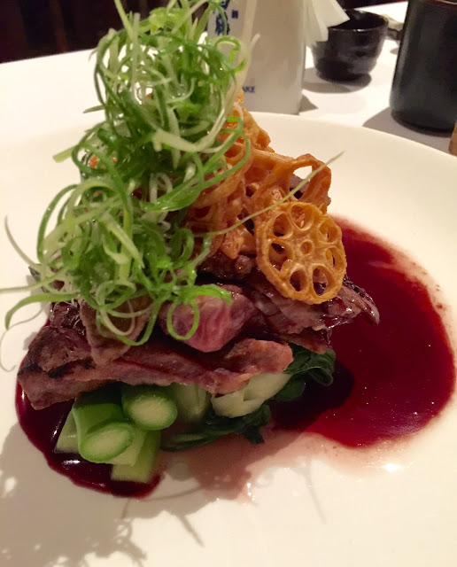 Yokoyama, strip loin, lotus root