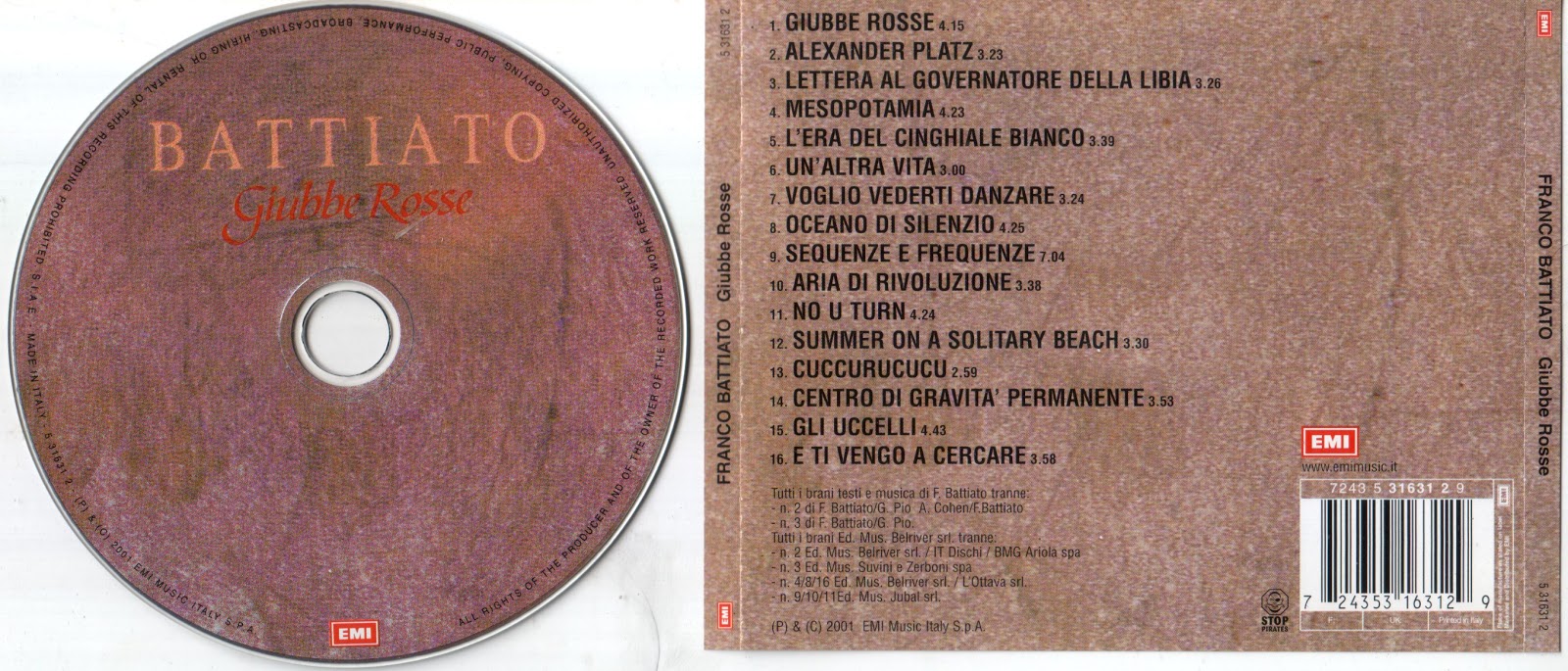 FRANCO BATTIATO GIUBBE ROSSE Blog di Stefano Fiorucci