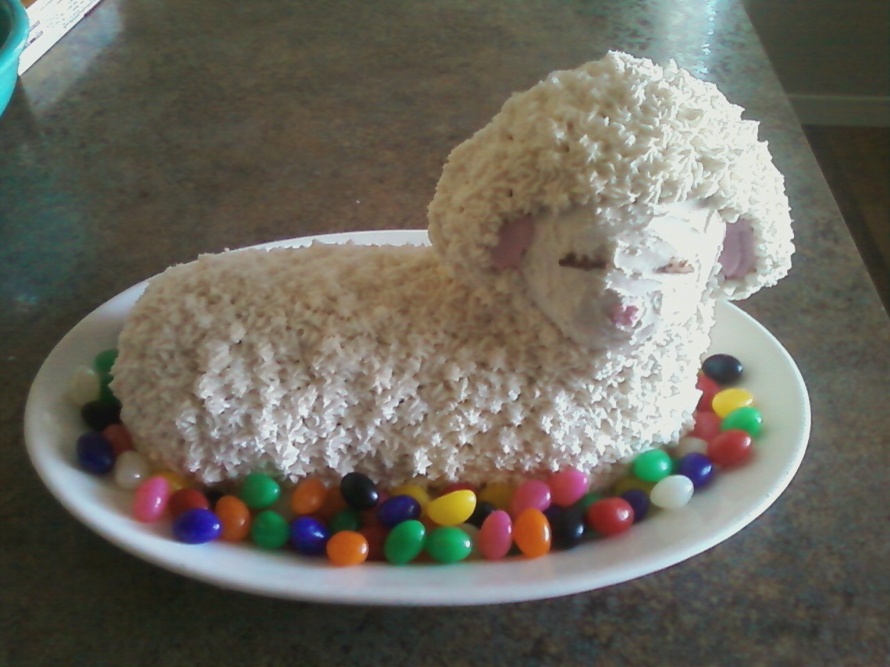 Vegan Cooking in Colorado Lamb cake!