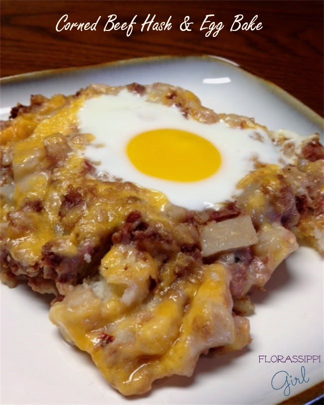 Florassippi Girl Corned Beef Hash and Egg Bake