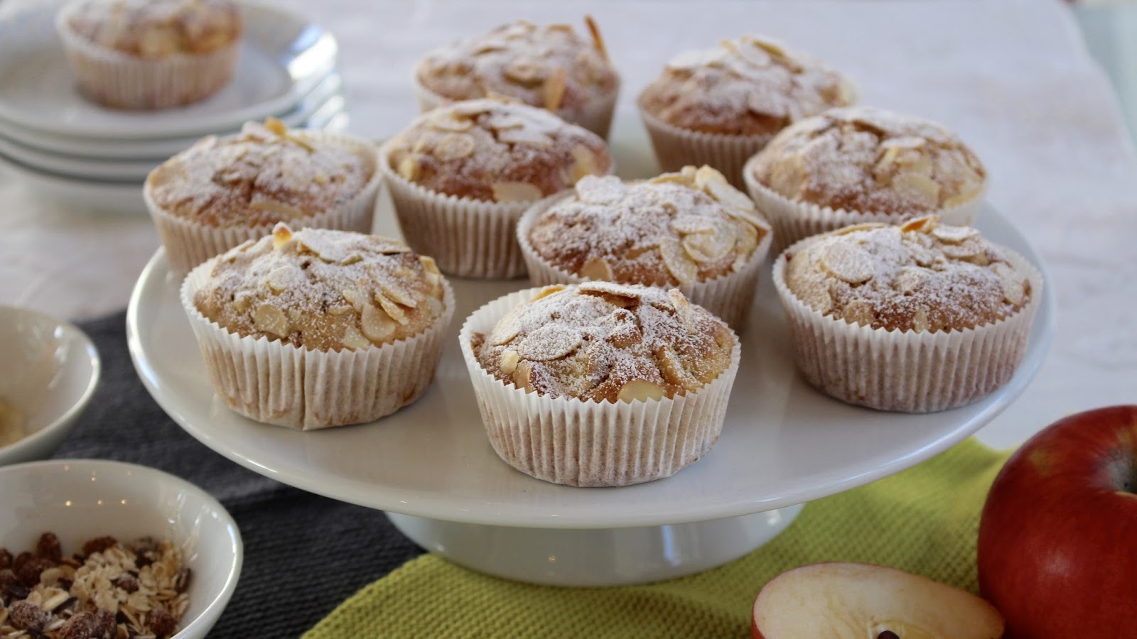 Rezept für leckere, einfache Apfel Schokoladen Müsli Muffins - saftig ...