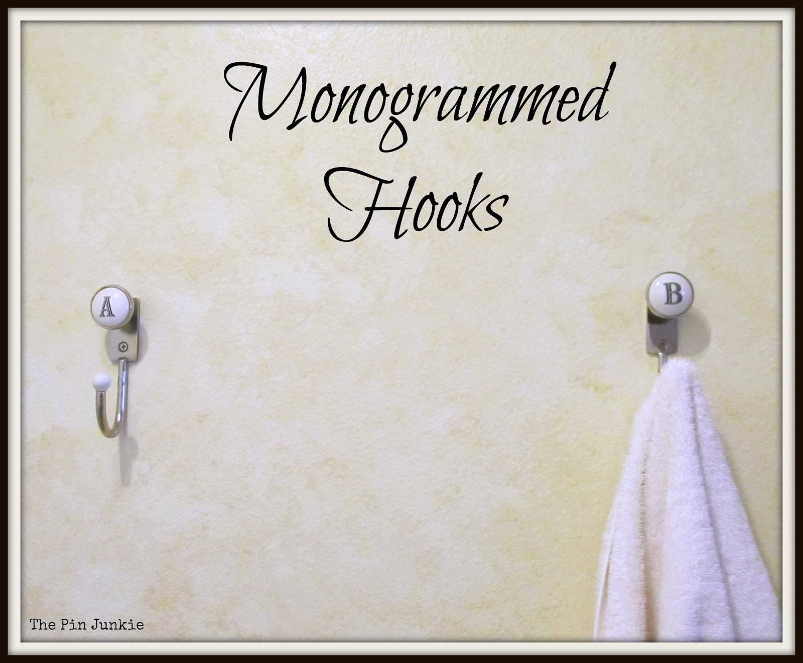 Anthropologie Monogrammed Hooks
