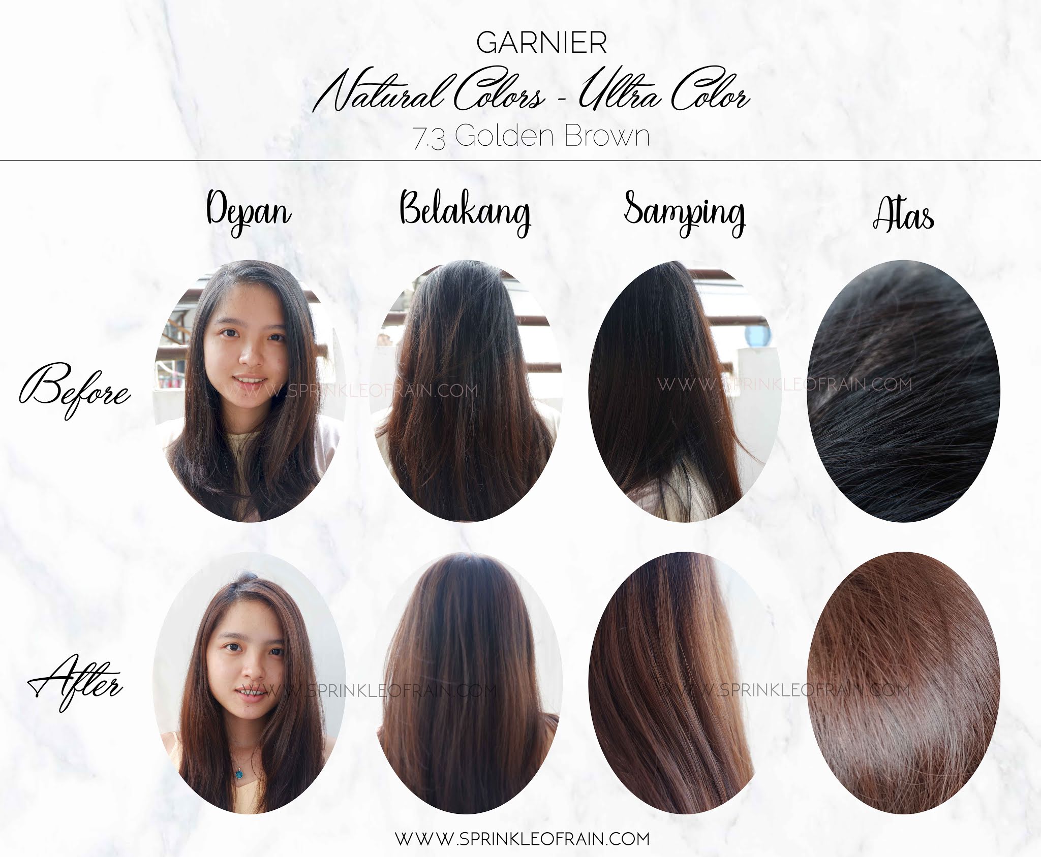 Warna Golden Brown Garnier / Nn Hair Color Naturals Garnier Sachet